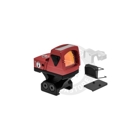 Atlas Custom Works xForce Solar Powered Mini Red Dot with Mount (Red)